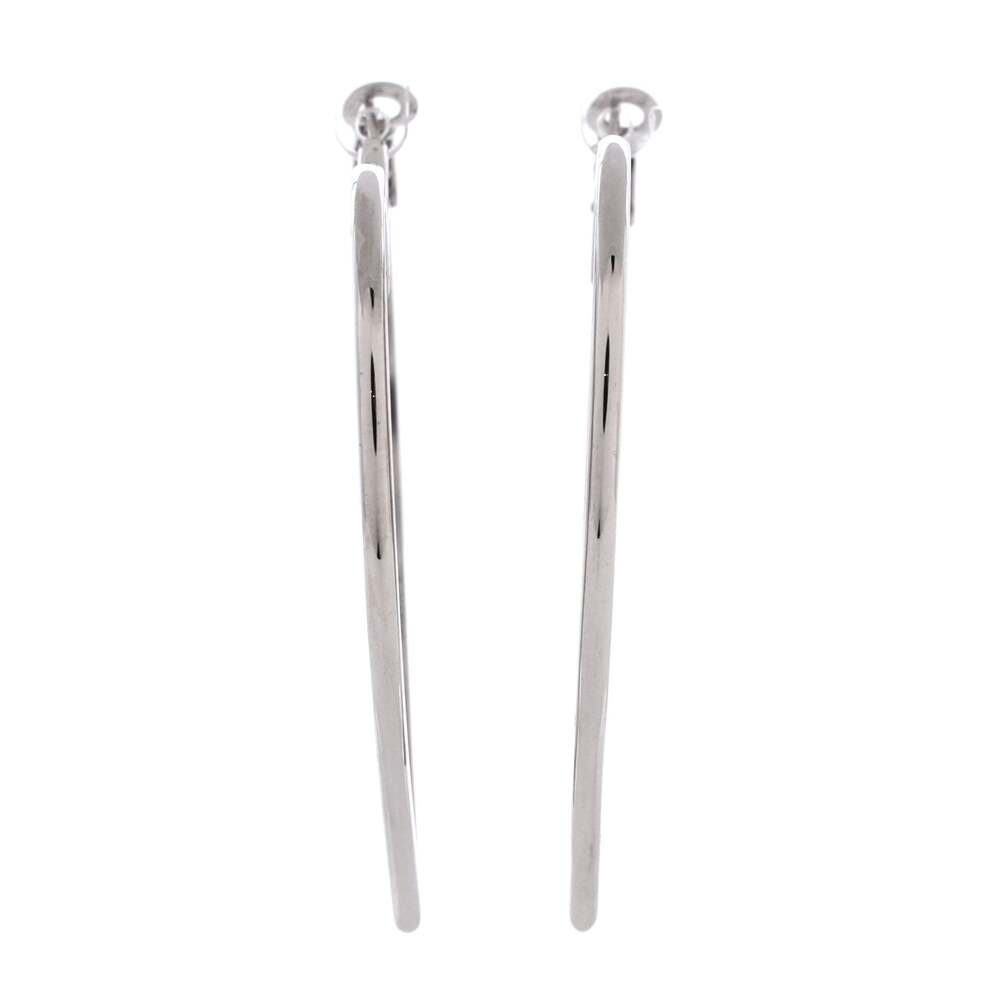 Chanel Cc Heart Hoop Earrings Metal #240547C77B - Picture 2 of 3